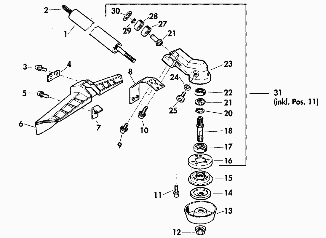 Spare Parts Lists For Solo Motorised Trimmers Shaft Gear Ersatzteil