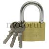 Industry Padlock, brass