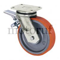 Industry and Shop Polyurethane heavy duty swivelling castors