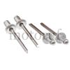 Industry Flat head, open, Rivet sleeve: aluminum rivet mandrel: Stainless steel conforming to DIN EN ISO, 15977 