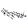 Industry Flat head, open, Rivet sleeve: steel, Mandrel: steel, DIN EN ISO 15979 