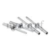 Industry Flat head, open, Rivet sleeve: steel, Mandrel: steel