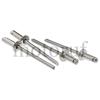 Industry Flat head, open, Rivet sleeve: A2 stainless steel, Rivet pin: Stainless steel A2 DIN EN ISO 15983