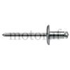 Industry Large head, open, Rivet sleeve: aluminum, Mandrel: Steel
