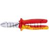 Industry Pliers chromed, handles insulated with multi-component covers, VDE approved