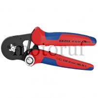 Industry and Shop Self-adjusting crimping tool for wire end ferrules with side inlet