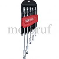 Industry and Shop Ratchet combination spanner set with jaw ratchet function