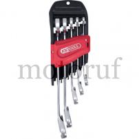 Industry and Shop Reversible ratchet combination spanner set mit Maulratschenfunktion