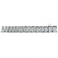 Top Parts 1/2" 12-kant socket set, 15-pcs., 10-24mm