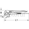 Top Parts 45° angled elbow pipe spanner, 2