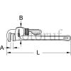 Industry and Shop One-hand pipe wrench