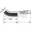 Industry and Shop All-purpose wire brush, 250mm