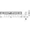 Top Parts Aluminum spirit level with leveling tube, 1000mm