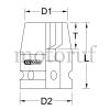 Industry and Shop 3/4" hexagon impact socket, short, 27mm