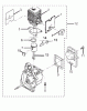 Homelite Benzin F2035 (Baujahr 2005-2010) Spareparts Zylinder, Kolben