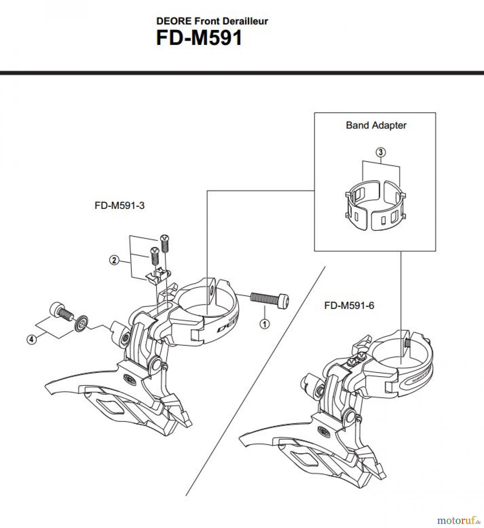  Shimano FD Front Derailleur - Umwerfer FD-M591