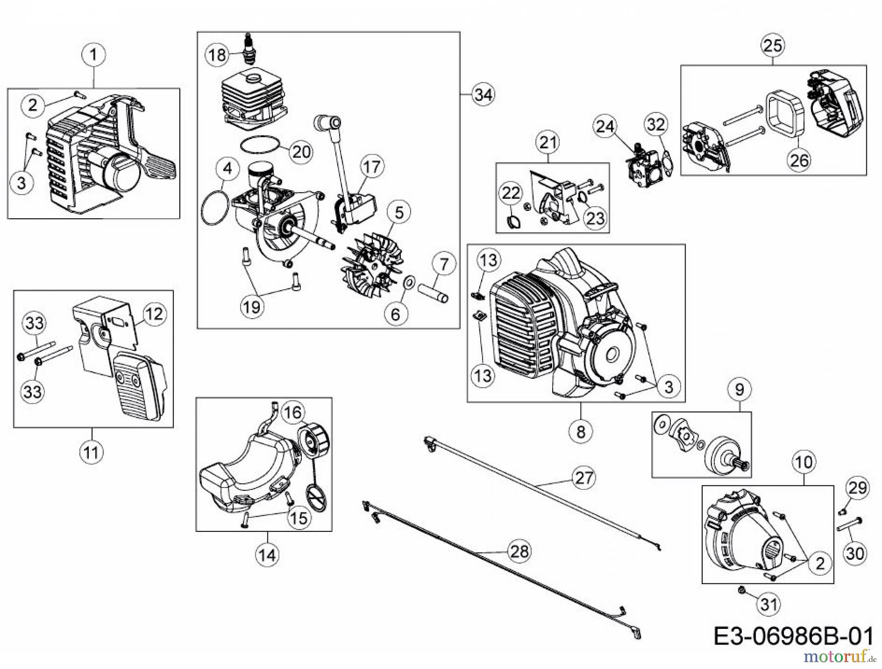  MTD Brush cutter 500 41BD701C678  (2014) Engine