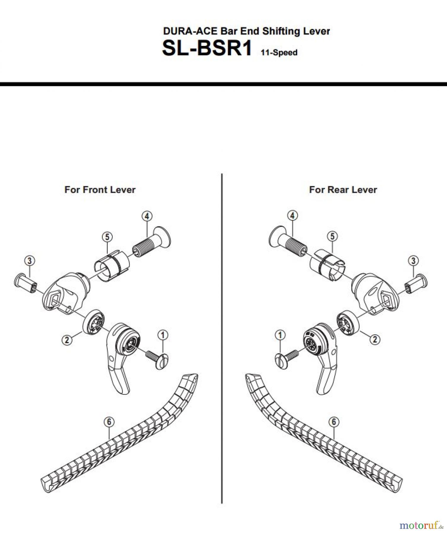  Shimano SL Shift Lever - Schalthebel SL-BSR1  DURA-ACE Bar End Shifting Lever