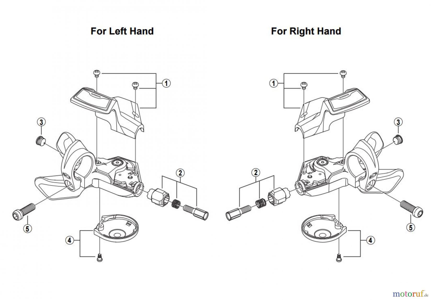  Shimano SL Shift Lever - Schalthebel SL-M590 DEORE Mega-9 Rapidfire Lever 