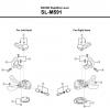 Shimano SL Shift Lever - Schalthebel Spareparts SL-M591 DEORE Rapidfire Lever