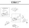 Shimano SL Shift Lever - Schalthebel Spareparts SL-M660-10AR SLX Rapidfire Lever (10-Speed)
