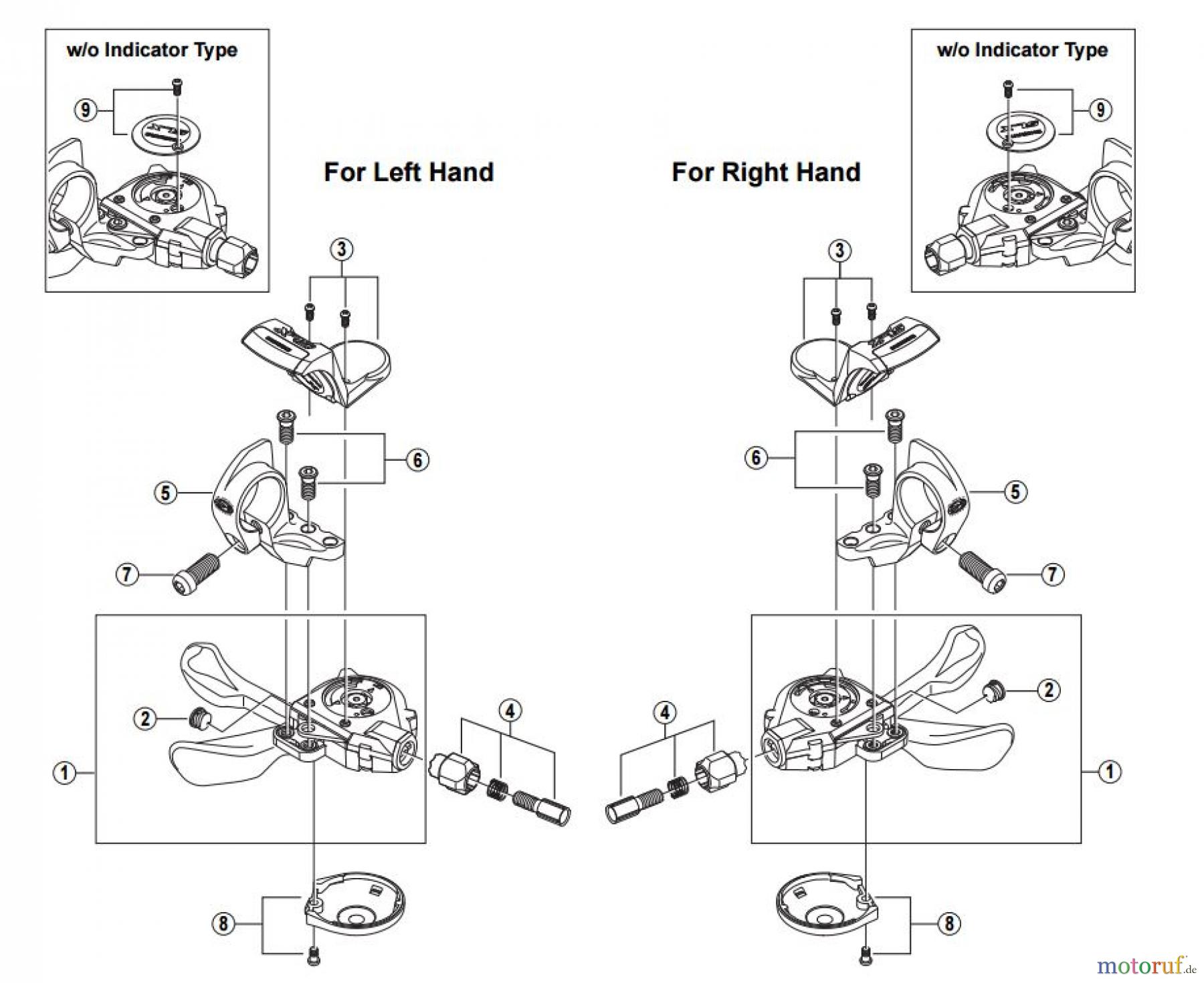  Shimano SL Shift Lever - Schalthebel SL-M660 SHIMANO SLX Mega-9 Rapidfire Lever