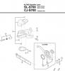 Shimano SL Shift Lever - Schalthebel Spareparts SL-S700 -3093 ALFINE Rapidfire Lever