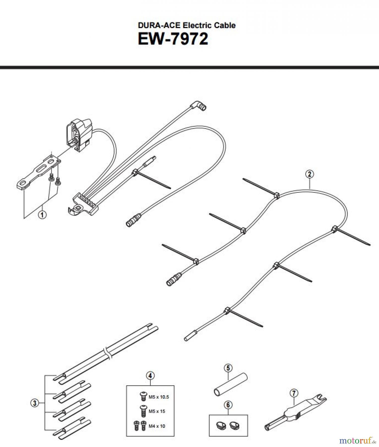  Shimano EW Elektrische Kabel EW-7972 DURA-ACE Electric Cable