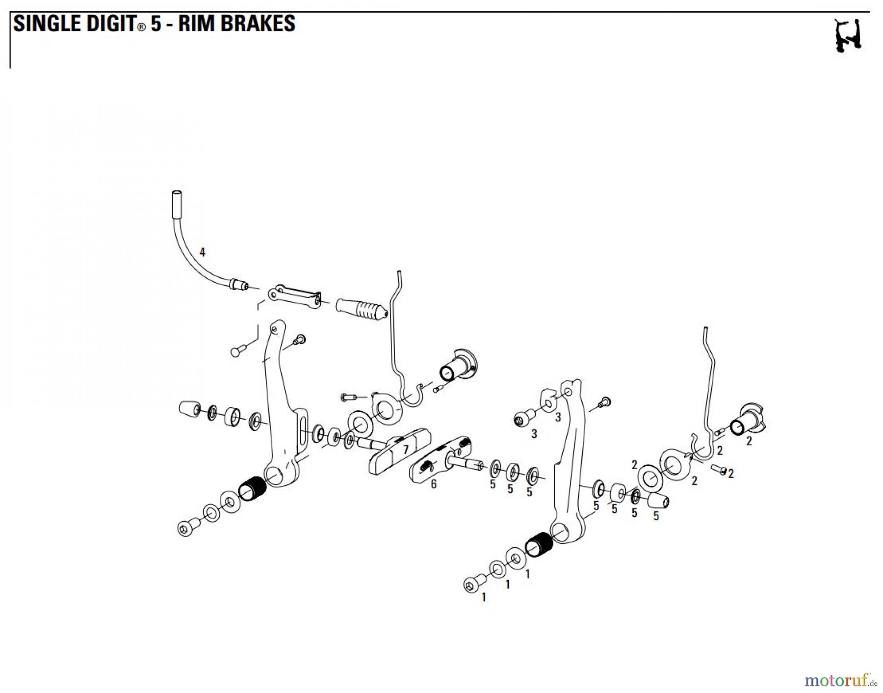  Sram avid RIM BRAKES SINGLE DIGIT® 5 - RIM BRAKES