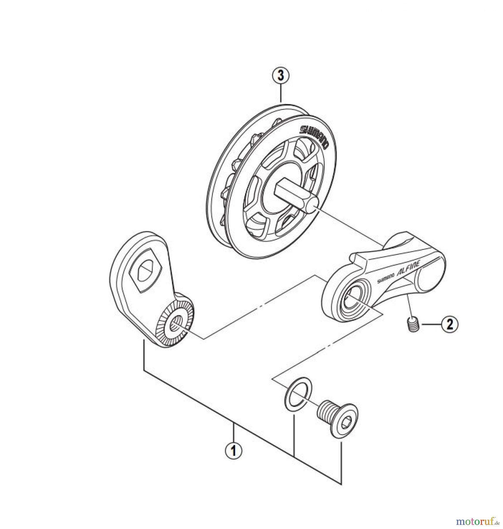  Shimano CT Chain Tensioner - Kettenspanner CT-S510 -2958 ALFINE Chain Tensioner