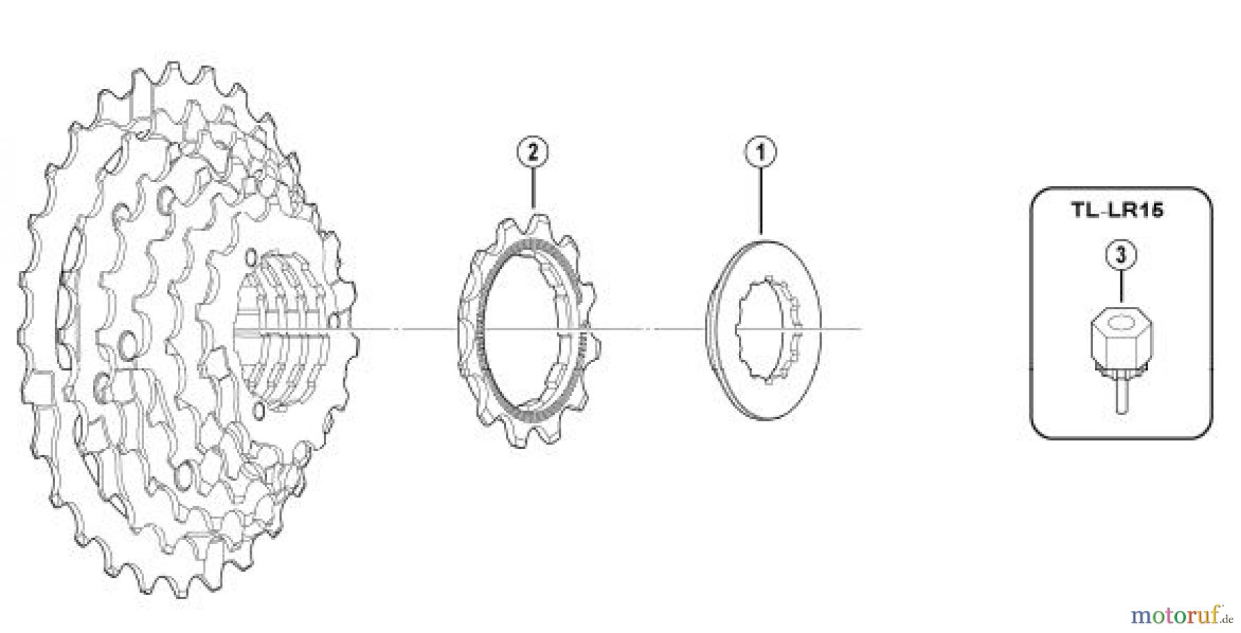  Shimano CS Cassette / Zahnkranz CS-HG20-7 E/bm/bp-Group Cassette Sprocket (7-Speed)