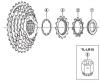 Shimano CS Cassette / Zahnkranz Spareparts CS-HG30-8I Kassettenzahnkranz Achtfach an- / aw-Gruppe