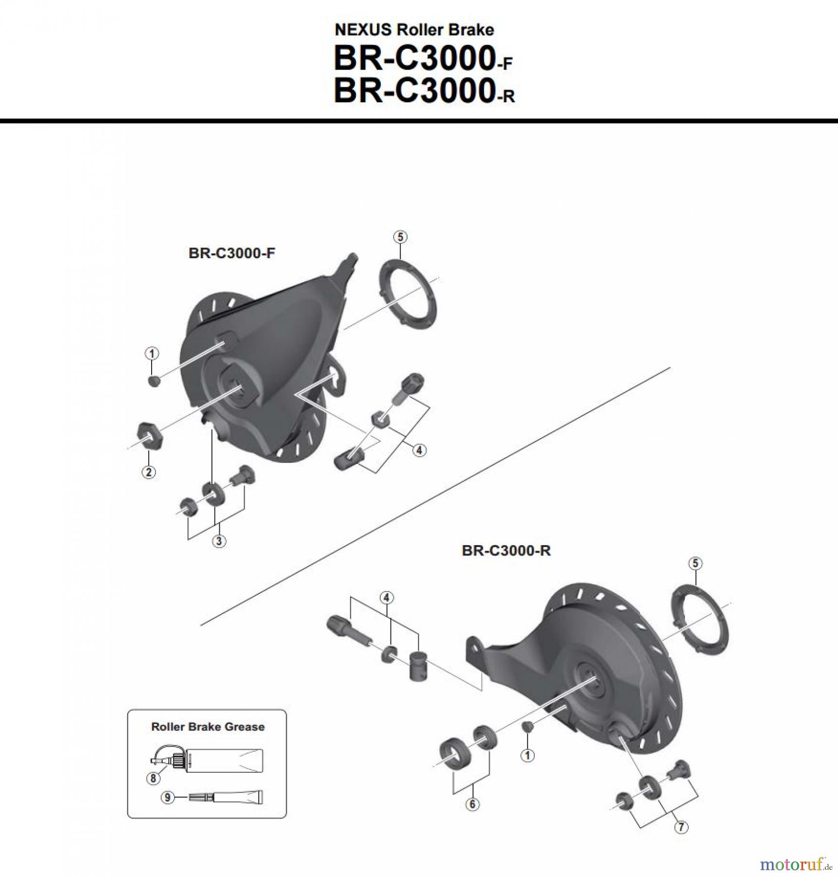  Shimano BR Brake - Bremse BR-C3000-F -R -3751