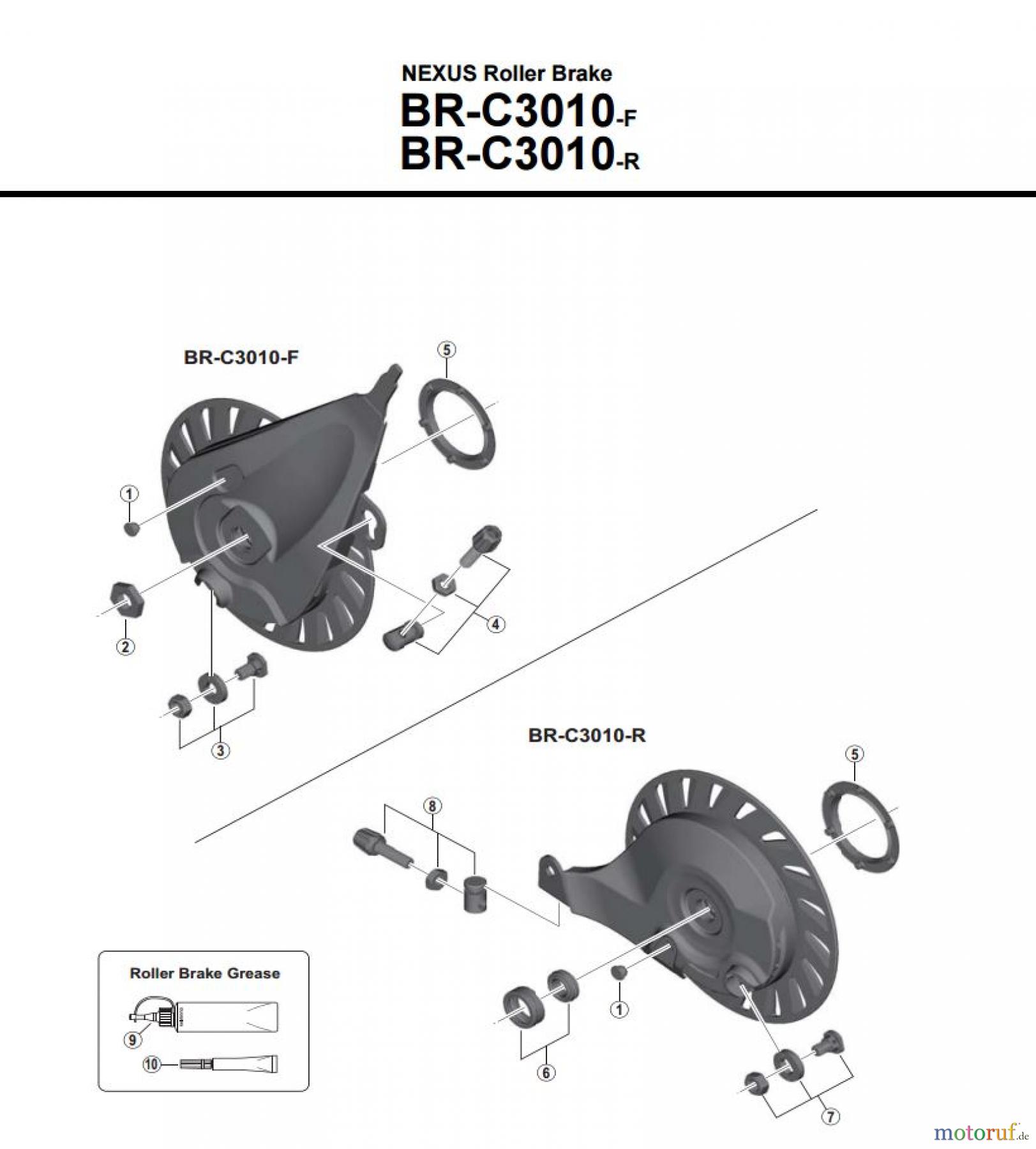  Shimano BR Brake - Bremse BR-C3010-F_R -3748 NEXUS Roller Brake