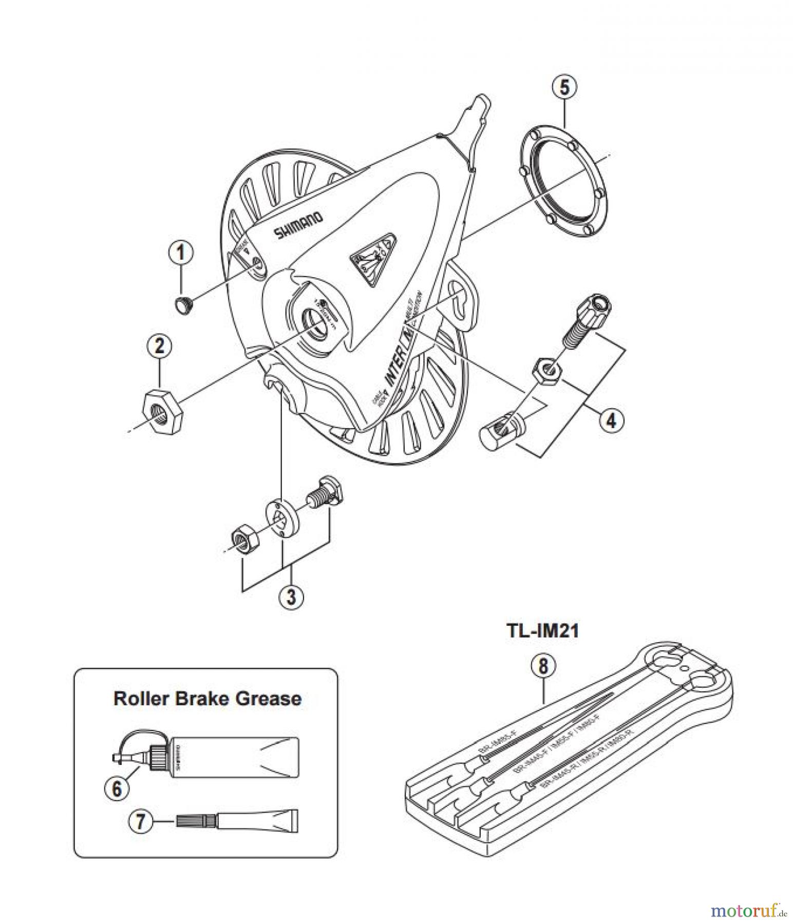  Shimano BR Brake - Bremse BR-IM55-F -3089  Roller Brake