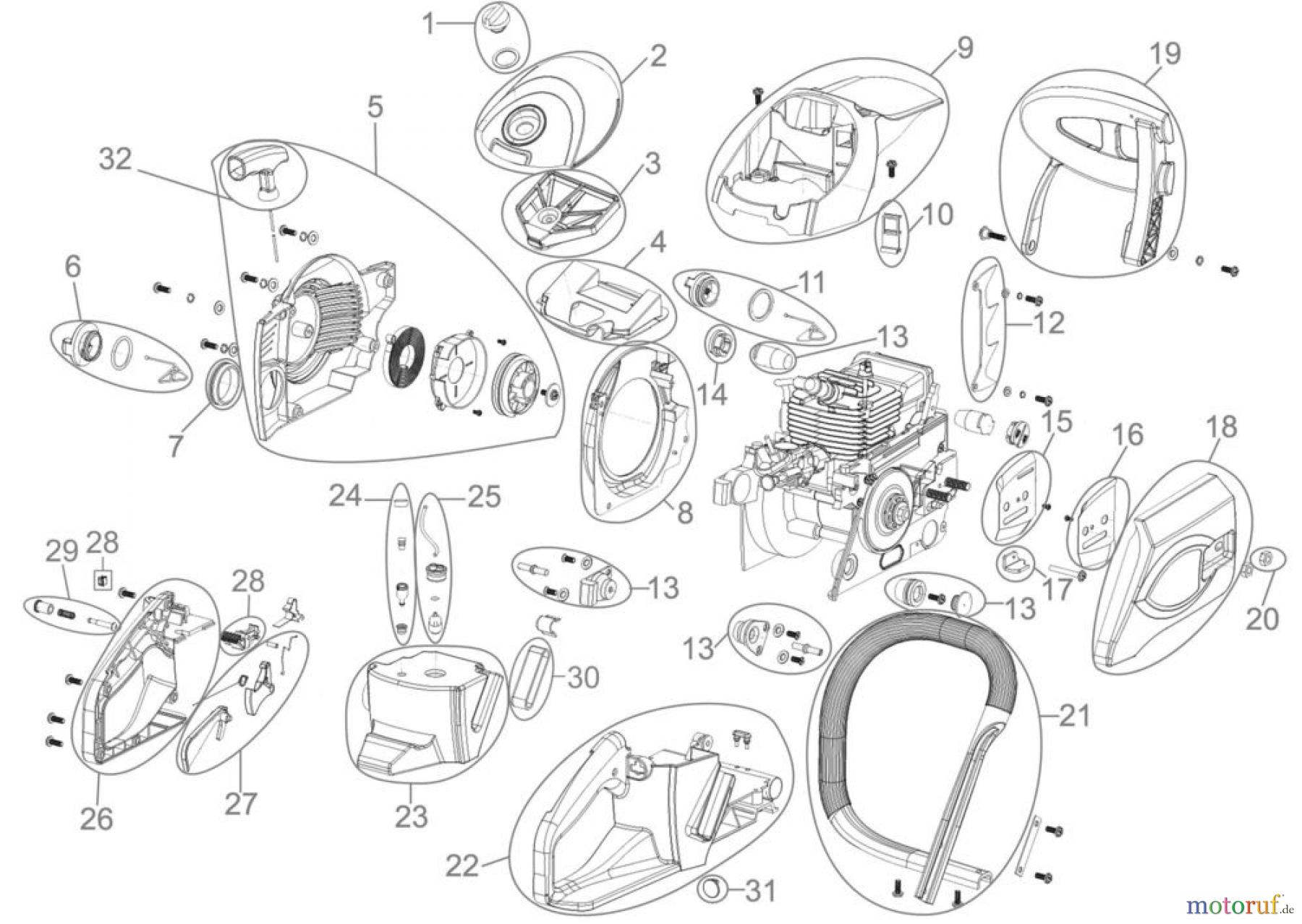  Güde Brennholzbearbeitung Kettensägen Benzin Kettensägen MOTORKETTENSÄGE KS 500 B - 94074 FSL94074-02   Seite 1 