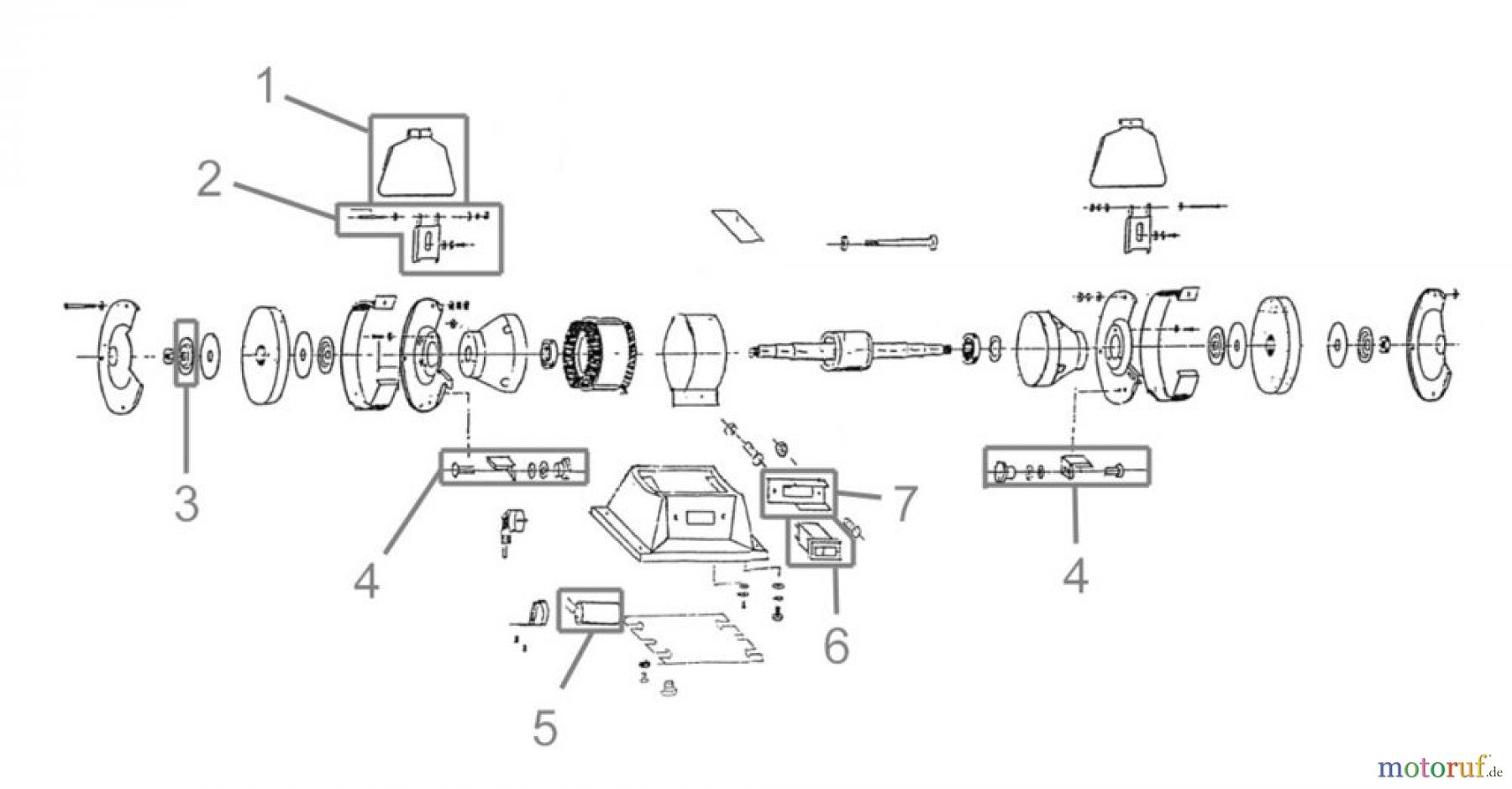  Güde Metallbearbeitung Schleifmaschinen Doppelschleifer DOPPELSCHLEIFER GDS 150 - 55119 FSL55119-02