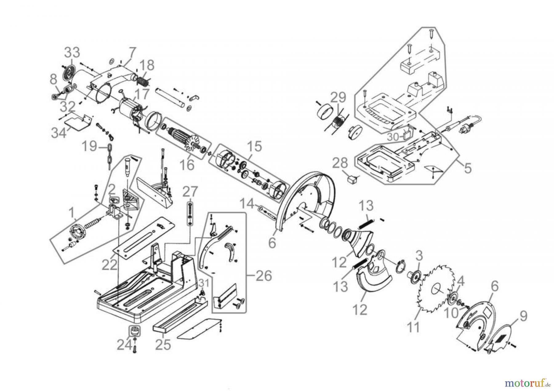  Güde Metallbearbeitung Metallsägen Metallkreissägen METALLKREISSÄGE GMK 350 T - 40532 FSL40532-02