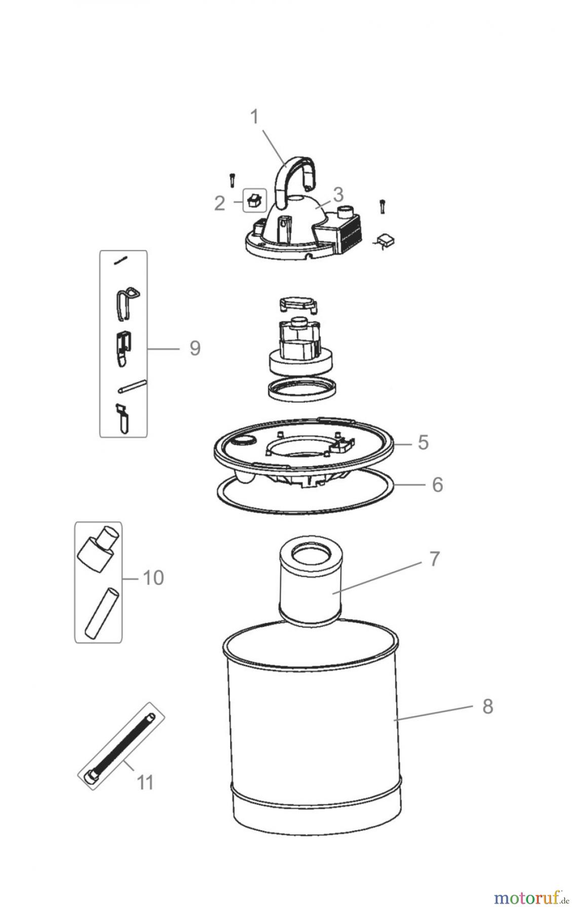  Güde Reinigungsgeräte Sauger Aschesauger ASCHESAUGER GA 18L - 16737 FSL16737-02