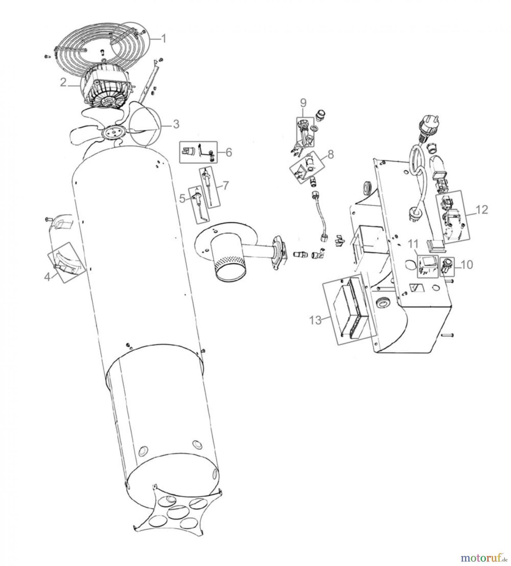  Güde Heizgeräte Gasheizgeräte GASHEIZER MOD 30R INOX ELEKTRONIK - 85009 FSL85009-01