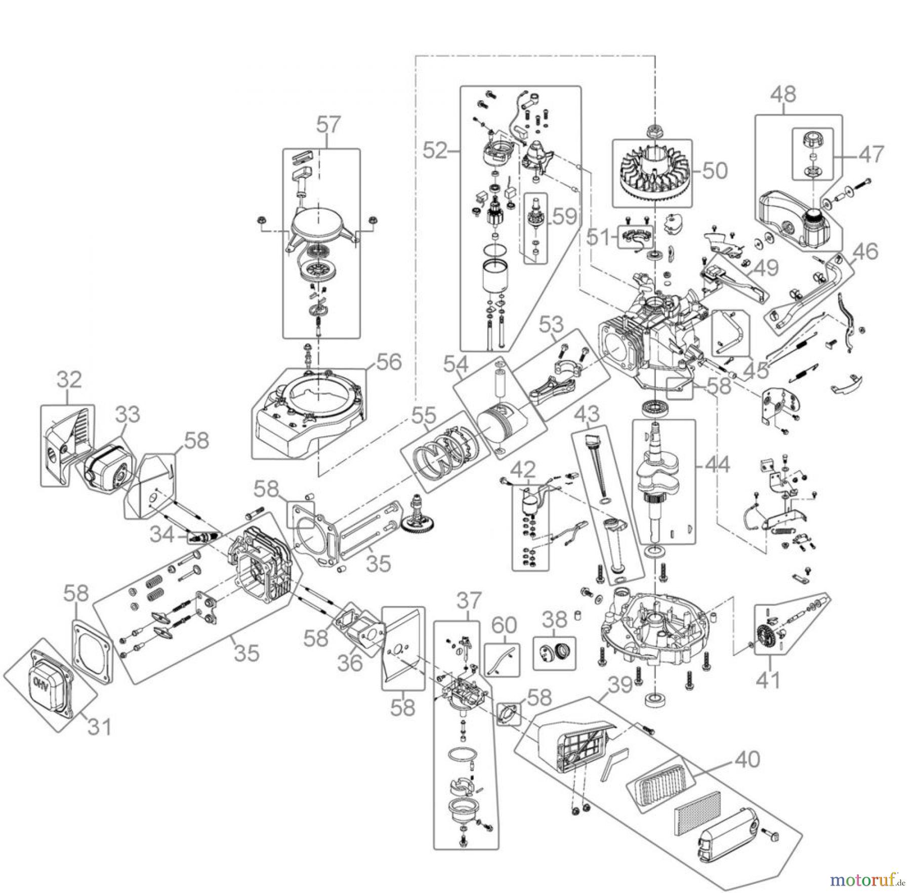  Güde Gartentechnik Rasenmäher Benzin-Rasenmäher Schnittbreite bis 45cm RASENMÄHER BLACKLINE BL 560 E - 95305 FSL95305-01 Seite 2