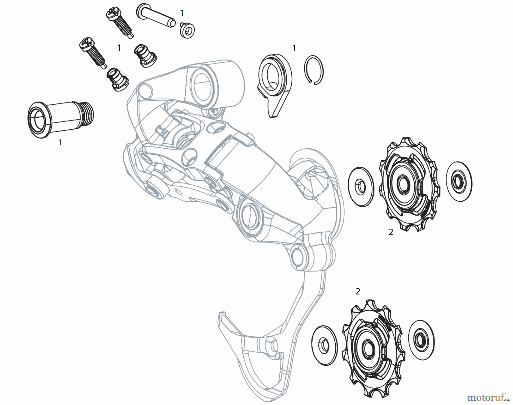  Sram Sram SRAM GX 2X10 TYPE 2.1 - REAR DERAILLEUR