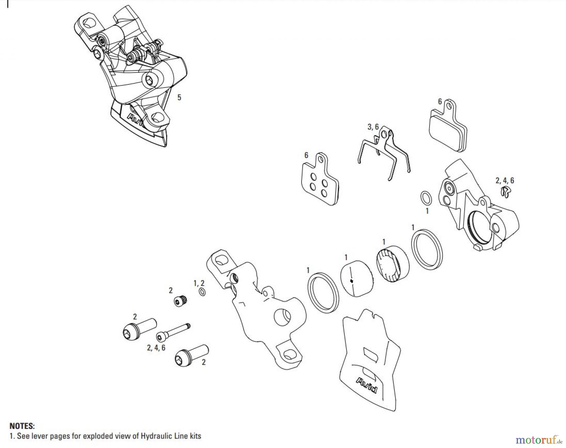  Sram Sram DB 5 - HYDRAULIC DISC BRAKE - CALIPERS