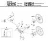 Shimano BR Brake - Bremse Spareparts BR-M447 Disc Brake