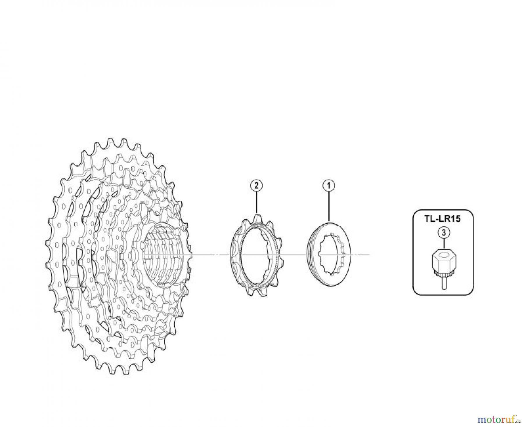  Shimano CS Cassette / Zahnkranz CS-HG31-8-3234A Cassette Sprocket (8-Speed)