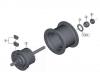 Shimano DH Dynamo Hub - Nabendynamo Spareparts DH-C6000-1R-3736 Nexus Hub Dynamo 6V-1.5W / Hub Roller Brake Compatible