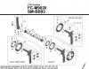 Shimano FC Front Chainwheel - Kurbelsatz, Vorderes Kettenblatt Spareparts FC-M9020-3776 XTR Kurbelgarnitur