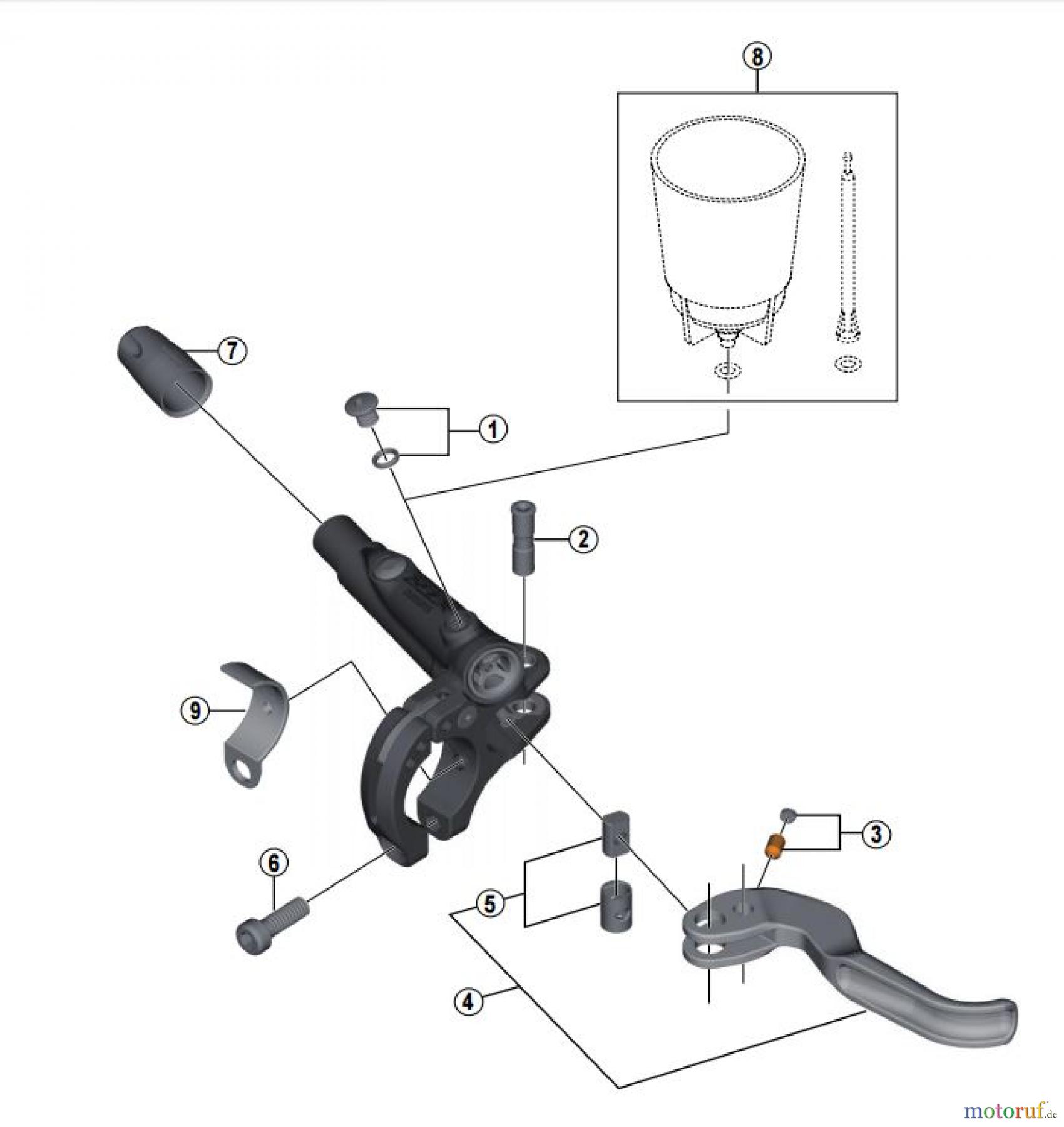  Shimano BL Brake Lever - Bremshebel BL-M9000 -3779A  XTR Brake Lever For Disc Brake