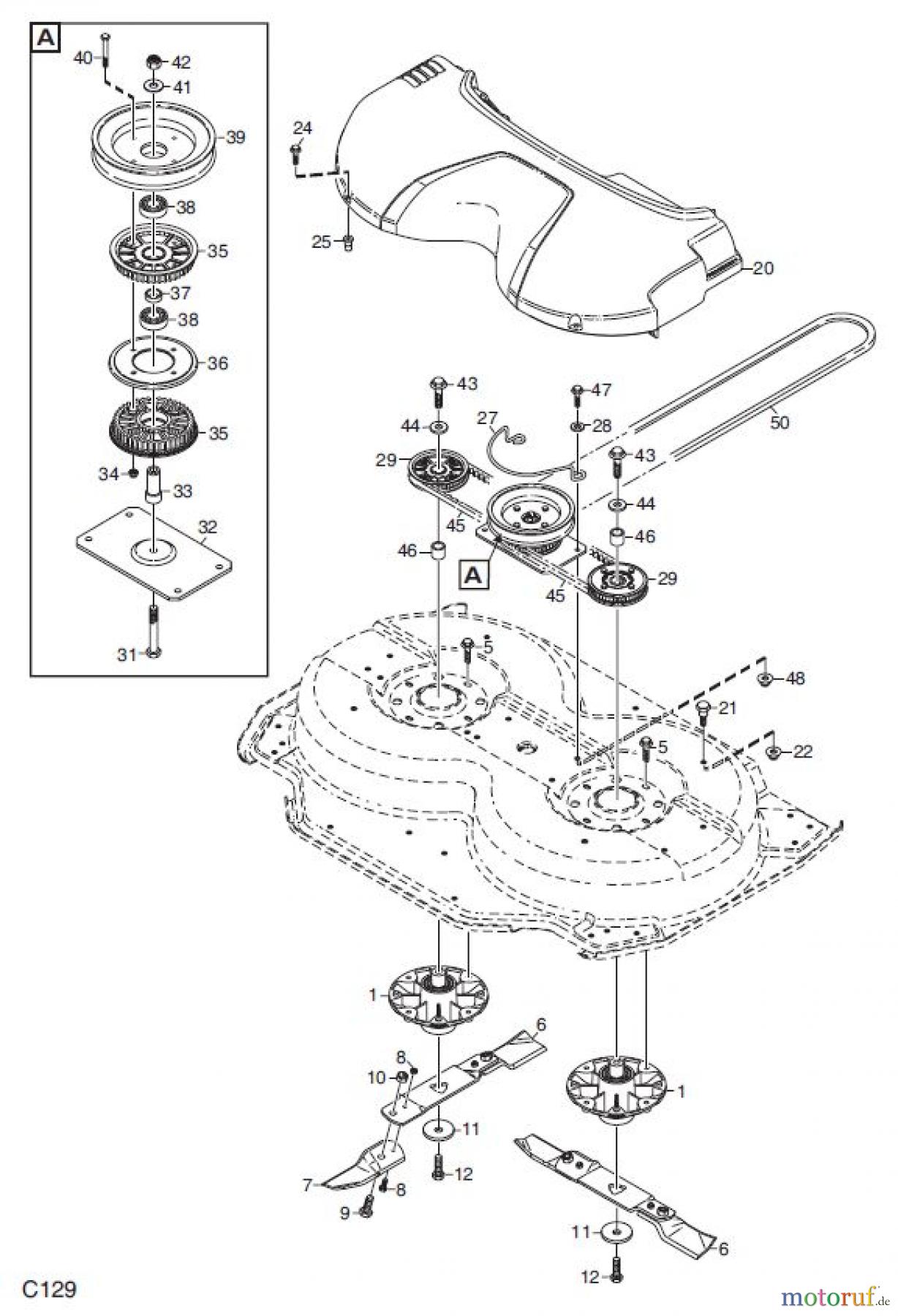  Global Garden Products GGP Frontmäher XK_XK4 SERIES 2008 XK MÄHWERK 95C TRANSMISSION