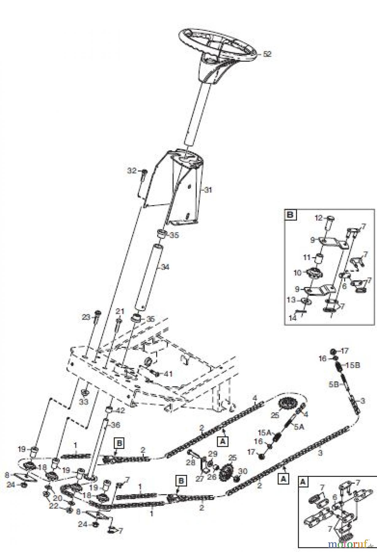  Global Garden Products GGP Frontmäher XKH4_Series 2010 XHK4 165HD- XHK4 180HD LENKUNG 